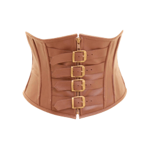 Brown Steel Boned Corset